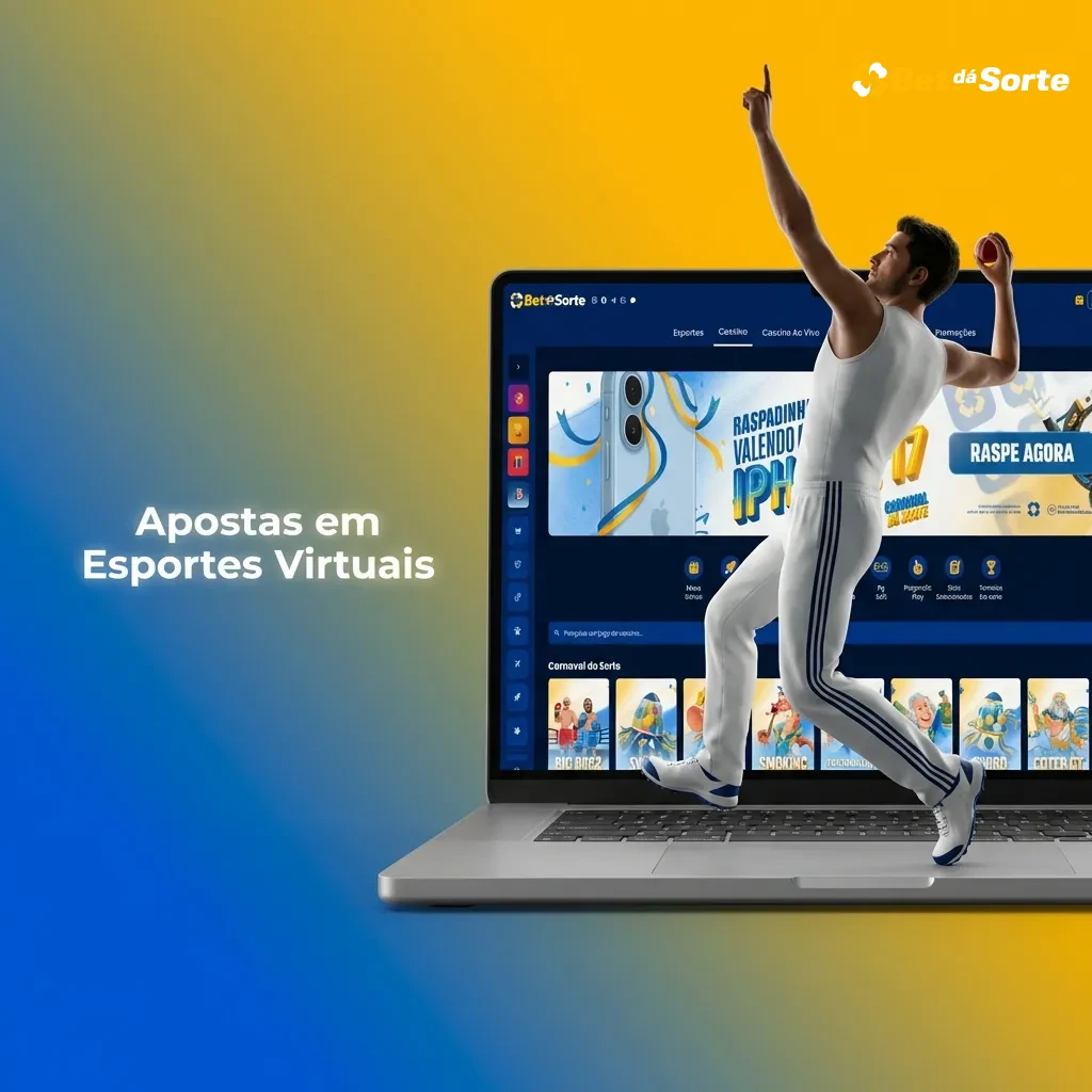 Uma tela de computador exibindo apostas em esportes virtuais.