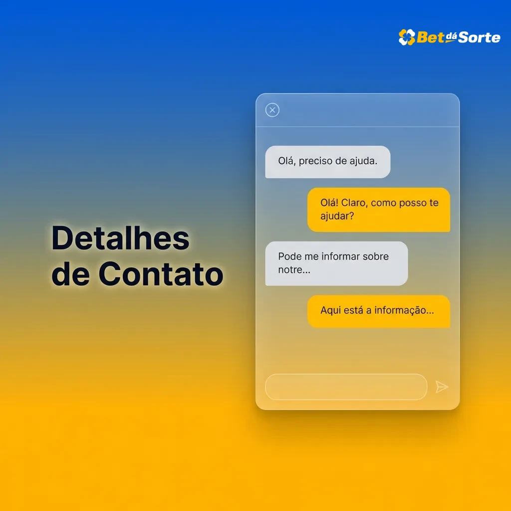 Opções de contato para suporte ao cliente 24 horas por dia, 7 dias por semana, incluindo chat ao vivo, e-mail, WhatsApp e central de ajuda para assistência com a conta.