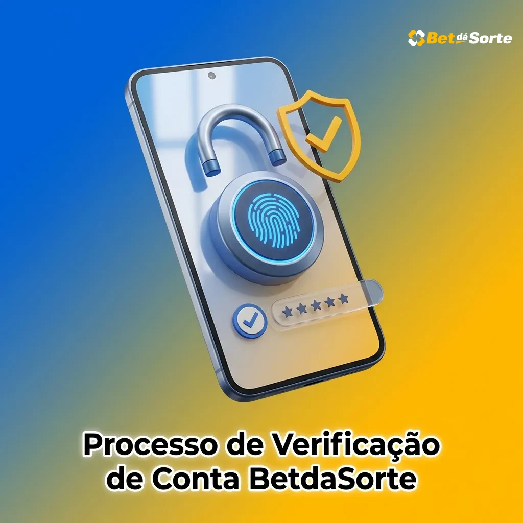 Fluxograma do processo de verificação de conta BetdaSorte mostrando as etapas de identificação, comprovante de endereço e selfie para jogadores brasileiros.
